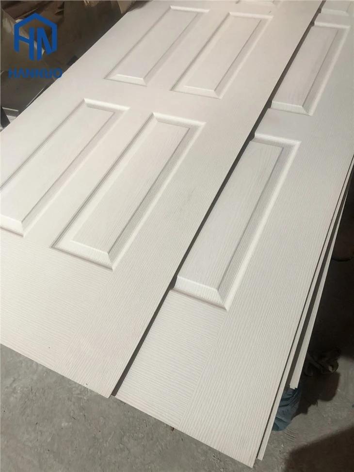 Natural Veneer Or Melamine Paper Faced HDF Moulded MDF Door Skin