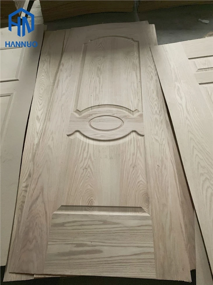 Natural Veneer Or Melamine Paper Faced HDF Moulded MDF Door Skin